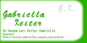 gabriella keiter business card